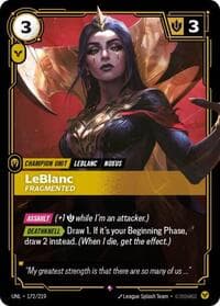LeBlanc, Fragmented - Unleashed - Riftbound: League of Legends Trading Card Game card