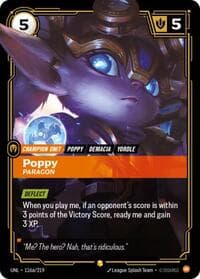Poppy, Paragon (Alternate Art) - Unleashed - Riftbound: League of Legends Trading Card Game card