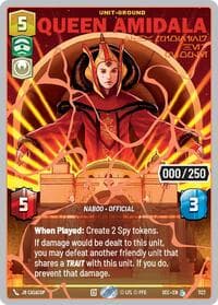 Queen Amidala - Championing Her People (Serialized) (Rose Gold) - Secrets of Power - Star Wars: Unlimited card