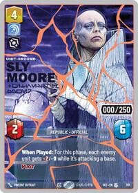 Sly Moore - Witness to Power (Serialized) (Rose Gold) - Secrets of Power - Star Wars: Unlimited card
