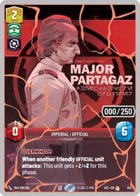 Major Partagaz - Healthcare Provider (Serialized) (Rose Gold) - Secrets of Power - Star Wars: Unlimited card
