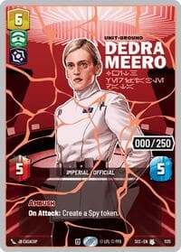 Dedra Meero - With Verifiable Data (Serialized) (Rose Gold) - Secrets of Power - Star Wars: Unlimited card