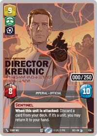 Director Krennic - I Lose Nothing But Time (Serialized) (Rose Gold) - Secrets of Power - Star Wars: Unlimited card
