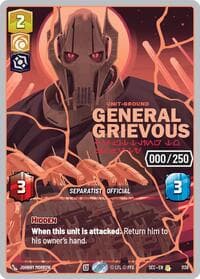 General Grievous - Scuttling to Safety (Serialized) (Rose Gold) - Secrets of Power - Star Wars: Unlimited card