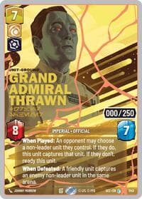Grand Admiral Thrawn - Grand Schemer (Serialized) (Rose Gold) - Secrets of Power - Star Wars: Unlimited card
