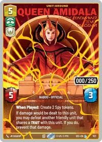Queen Amidala - Championing Her People (Serialized) (Gold) - Secrets of Power - Star Wars: Unlimited card