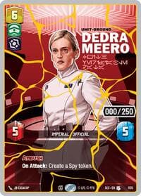 Dedra Meero - With Verifiable Data (Serialized) (Gold) - Secrets of Power - Star Wars: Unlimited card