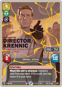 Director Krennic - I Lose Nothing But Time (Serialized) (Gold) - Secrets of Power - Star Wars: Unlimited card