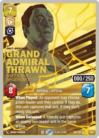 Grand Admiral Thrawn - Grand Schemer (Serialized) (Gold) - Secrets of Power - Star Wars: Unlimited card
