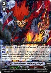 Embodiment of Victory, Aleph - BT01: Descent of the King of Knights - Cardfight Vanguard card