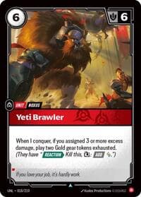 Yeti Brawler - Unleashed - Riftbound: League of Legends Trading Card Game card
