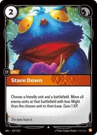 Stare Down - Unleashed - Riftbound: League of Legends Trading Card Game card