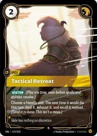 Tactical Retreat - Unleashed - Riftbound: League of Legends Trading Card Game card