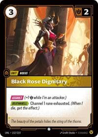Black Rose Dignitary - Unleashed - Riftbound: League of Legends Trading Card Game card