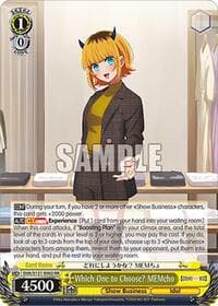 Which One to Choose? MEMcho - [OSHI NO KO] Vol.2 - Weiss Schwarz card