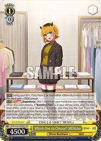 Which One to Choose? MEMcho (SR) - [OSHI NO KO] Vol.2 - Weiss Schwarz card