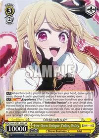 Her Own Unique Color, Ruby - [OSHI NO KO] Vol.2 - Weiss Schwarz card