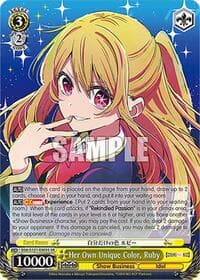 Her Own Unique Color, Ruby (SR) - [OSHI NO KO] Vol.2 - Weiss Schwarz card