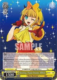 Becoming a Popular Streamer, MEMcho (SR) - [OSHI NO KO] Vol.2 - Weiss Schwarz card