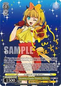 Becoming a Popular Streamer, MEMcho (SP) - [OSHI NO KO] Vol.2 - Weiss Schwarz card