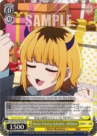 Hectic Filming Schedule, MEMcho (SR) - [OSHI NO KO] Vol.2 - Weiss Schwarz card