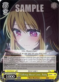 Talking About Love, Ruby (SR) - [OSHI NO KO] Vol.2 - Weiss Schwarz card