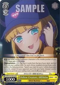Fellow Creators, MEMcho (SR) - [OSHI NO KO] Vol.2 - Weiss Schwarz card