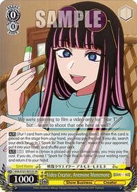 Video Creator, Anemone Monemone (SR) - [OSHI NO KO] Vol.2 - Weiss Schwarz card