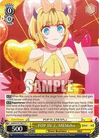 POP IN 2, MEMcho - [OSHI NO KO] Vol.2 - Weiss Schwarz card