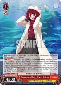 Aquarium Date, Kana Arima - [OSHI NO KO] Vol.2 - Weiss Schwarz card