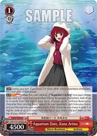 Aquarium Date, Kana Arima (SR) - [OSHI NO KO] Vol.2 - Weiss Schwarz card