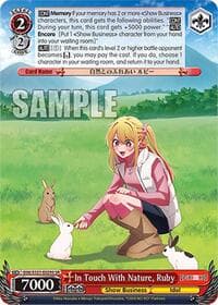 In Touch With Nature, Ruby (SR) - [OSHI NO KO] Vol.2 - Weiss Schwarz card