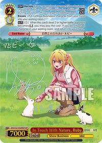 In Touch With Nature, Ruby (SSP) - [OSHI NO KO] Vol.2 - Weiss Schwarz card