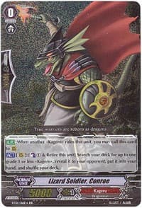 Lizard Soldier, Conroe - BT01: Descent of the King of Knights - Cardfight Vanguard card