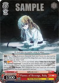 Flames of Revenge, Ruby - [OSHI NO KO] Vol.2 - Weiss Schwarz card