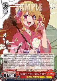 Happy New Year, Ruby (SR) - [OSHI NO KO] Vol.2 - Weiss Schwarz card