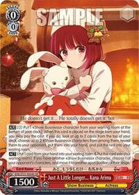 Just A Little Longer... Kana Arima (SR) - [OSHI NO KO] Vol.2 - Weiss Schwarz card