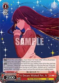 A Dream Wished For, Ai (SR) - [OSHI NO KO] Vol.2 - Weiss Schwarz card