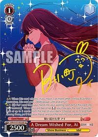 A Dream Wished For, Ai (SP) - [OSHI NO KO] Vol.2 - Weiss Schwarz card