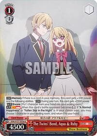The Twins' Bond, Aqua & Ruby - [OSHI NO KO] Vol.2 - Weiss Schwarz card