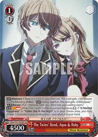 The Twins' Bond, Aqua & Ruby (SR) - [OSHI NO KO] Vol.2 - Weiss Schwarz card