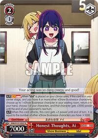 Honest Thoughts, Ai - [OSHI NO KO] Vol.2 - Weiss Schwarz card