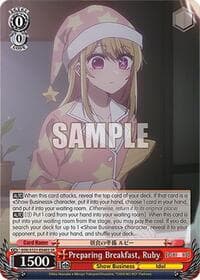 Preparing Breakfast, Ruby (SR) - [OSHI NO KO] Vol.2 - Weiss Schwarz card
