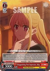 Disappointing First Impression, Ruby - [OSHI NO KO] Vol.2 - Weiss Schwarz card