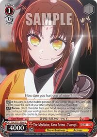 The Mediator, Kana Arima -Tsurugi- - [OSHI NO KO] Vol.2 - Weiss Schwarz card