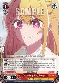 Catching Up, Ruby (SR) - [OSHI NO KO] Vol.2 - Weiss Schwarz card