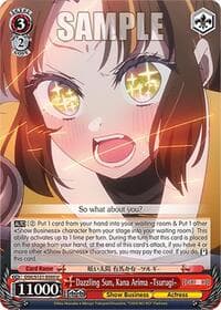 Dazzling Sun, Kana Arima -Tsurugi- - [OSHI NO KO] Vol.2 - Weiss Schwarz card