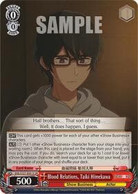 Blood Relations, Taiki Himekawa (SR) - [OSHI NO KO] Vol.2 - Weiss Schwarz card