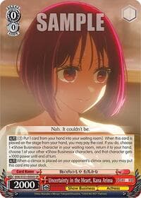 Uncertainty in the Heart, Kana Arima (SR) - [OSHI NO KO] Vol.2 - Weiss Schwarz card