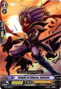 Knight of Silence, Gallatin - BT01: Descent of the King of Knights - Cardfight Vanguard card